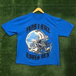 NFL Detroit Lions x Eminem blue T-Shirt Size Extra Large